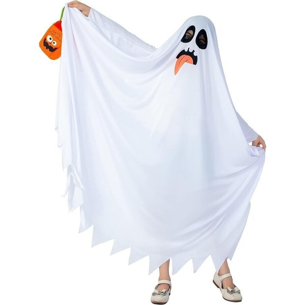 Halloween Ghost Costume for Kids White Ghost (Fast Shipping Size (4-6)